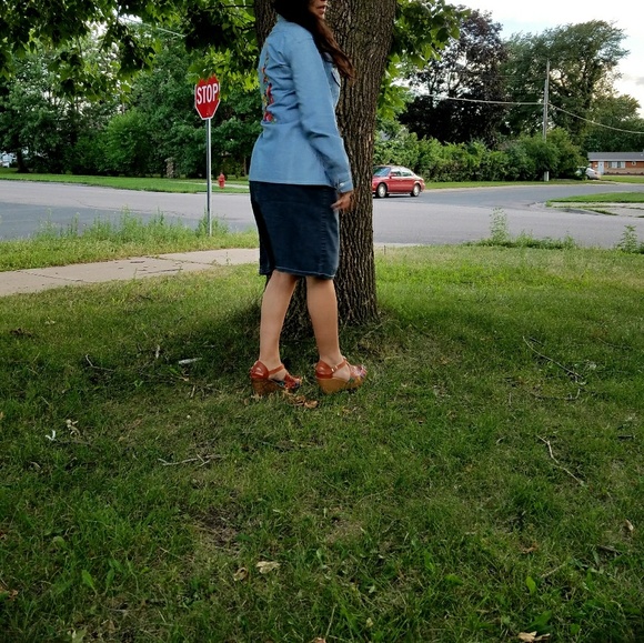 70's Western Vintage Boho Embroidered Mexican Top - Picture 8 of 8
